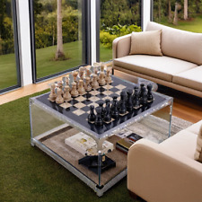 Échiquier en Marbre Fossile