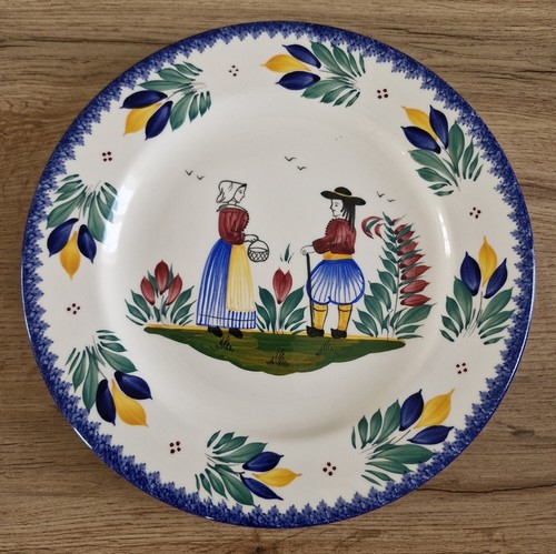 Assiette quimper couple - assiette, –