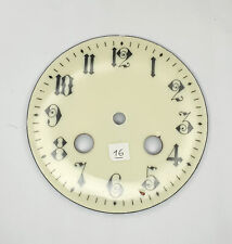 Ancien cadran émaillé pendule horloge Ø 99 mm 37,5 - 23,5 dial (16)