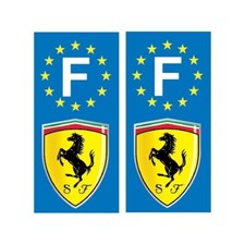 2 STICKERS AUTOCOLLANT PLAQUE