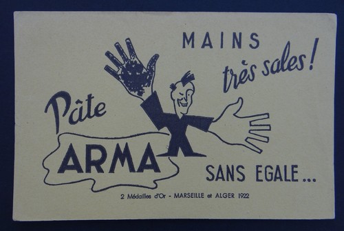 Buvard pâte arma mains très - buvard,