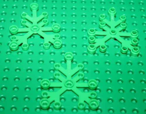Lego bright green plant - 3, x