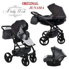 JUNAMA Saphire V2 Bébé Poussette Landau 3in1 Nacelle+Poussette +Siège Auto