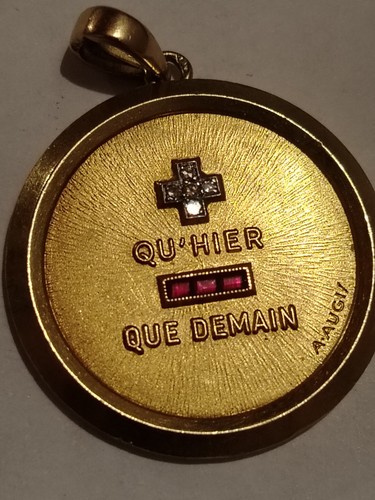 Pendentif médaille amour or - médaille, d'amour