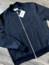 LIBERTINE NIGHTMARE Veste Aviateur Bleu Marine Taille XL Détail BNWT