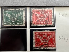 Allemagne Reich Michel N° 370X-371X et Y  Ob