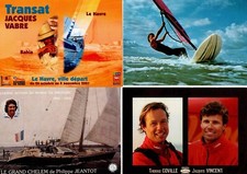 LOT DE 11 CP de sports de voile