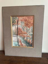 Tableau Ancien aquarelle à