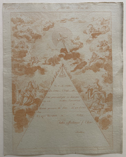 Franc maconnerie papier - franc,
