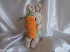 Doudou lapin beige, carotte