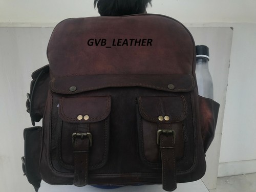 Homme cuir sac dos - cuir, à