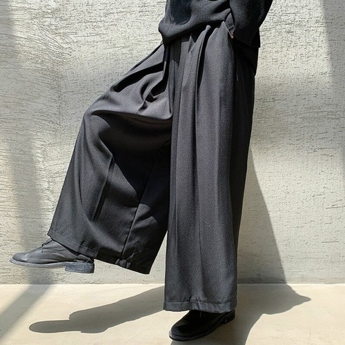 Hommes plissé pantalon jambe - hommes,