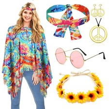 Costume hippie pour - femme, avec