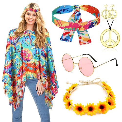 Costume hippie pour femme avec