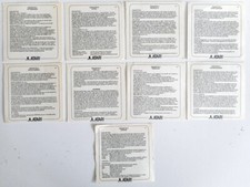 Lot de notices de jeux ATARI