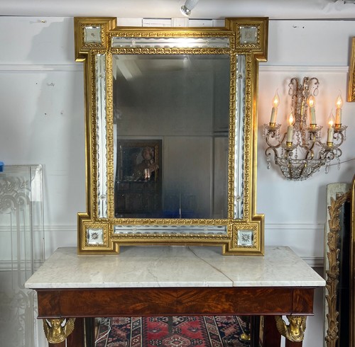 Miroir ancien xixe - , bois