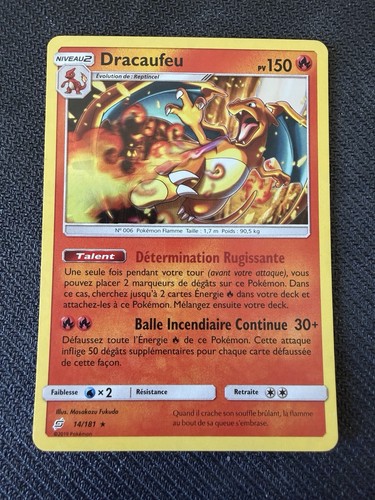 Dracaufeu holo pokémon - dracaufeu,