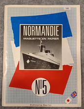 Paquebot NORMANDIE ♦ Maquette en Papier du Paquebot Vierge - Editions Sertii