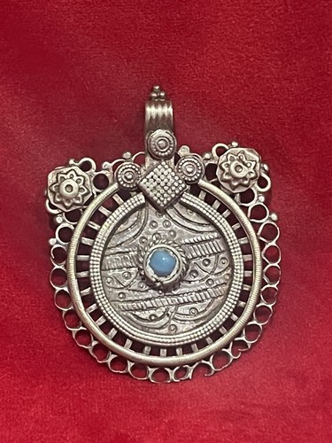 Pendentif argent turquoise - argent,