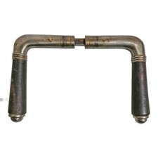 Poignée De Porte Art Déco Acier Nickelé Poignées Anciennes 16,5Mm 8Pcs