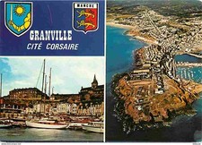50 - Granville - Multivues - Bateaux - Blasons - Flamme Postale - CPM - Voir Sca