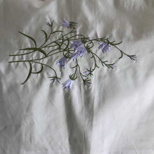 Tissu ancien brodé - brodé, 1m44x1m