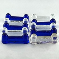 10 PORTE COUTEAUX Vintage VERRERIE DE BIOT France Verre Bullé, novaro/monod...