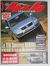 4X4 MAGAZINE N° 254 /VW TOUAREG V10 TDI /CHEROKEE 2.8 CRD/ JEEP SKYJACKER/BMW X5