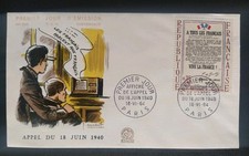Enveloppe Premier Jour Timbre Appel Du 18 Juin N° 1408 Oblitéré Paris 1964