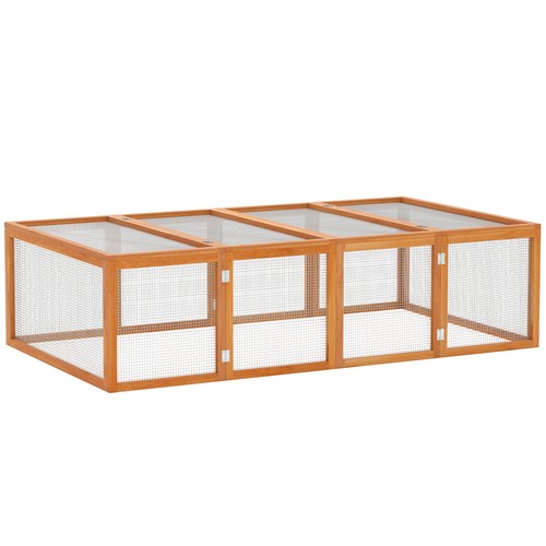 Pawhut clapier 181x100x48cm - clapier,