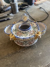 Ancienne Faïence De Nevers encrier..