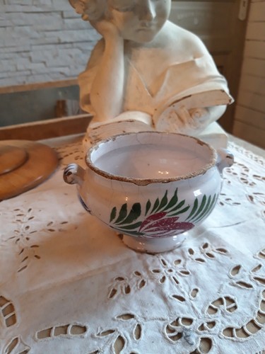 Ancien pot confiture - à, ou