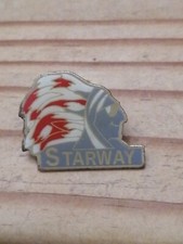 Pin's Pins Pin Enamel-  Marque Vêtements Mode TÊTE CHEF INDIEN "STARWAY" 