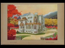 VILLA EN BRETAGNE,  SAUVAGE ET SARAZIN - 1904 - PLANCHE ARCHITECTURE -