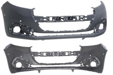 PEUGEOT 208 PHASE 2 2015-2019 PARE CHOC AVANT AVEC EMPLACEMENTS DETECTEURS.