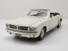 Ford MUSTANG Cabriolet 1964 1/2 Modèle de Voiture Blanc 1:18 MotorMax