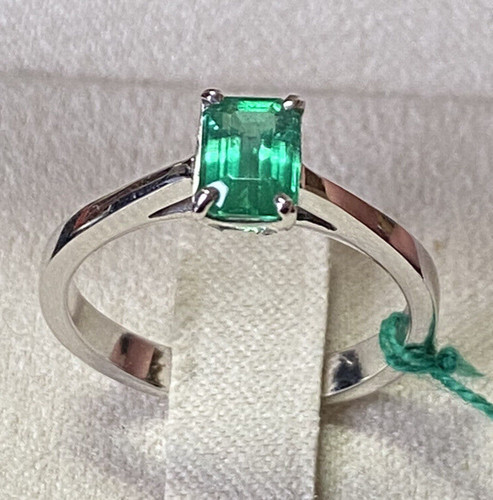 Bague solitaire blanc - bague, en