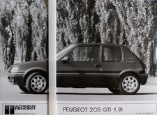 Photo presse PEUGEOT 205 GTI 1.9 l  modèle 87  . P159