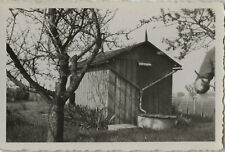 PHOTO ANCIENNE - VINTAGE SNAPSHOT - JARDIN CABANE CABANON LE TROU - GARDEN 1928