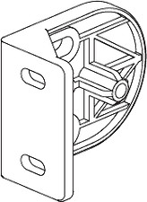 1x 194891 - Clip de panneau de