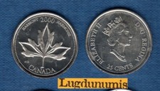 Canada 25 Cents 2000 Harmonie