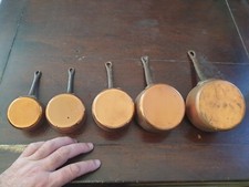 PETITES CASSEROLES EN CUIVRE MAUVIEL 5 INTERIEUR ETAME KASSEROLE KOPPER 