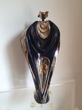 Magnifique  Sculpture  Femme Porcelaine  Galos Grand Modèle  51 Cm.