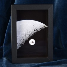 Météorite Lunaire Laâyoune 003 Astrophotographie Verre anti reflet UV cadre