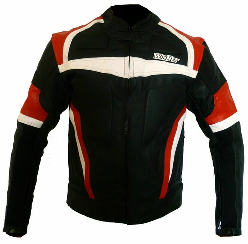 Veste cuir moto - cuir, de