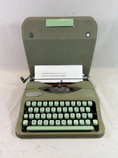 Machine à écrire Hermes Baby vintage 1957 Nettoyée Révisée + Ruban Neuf