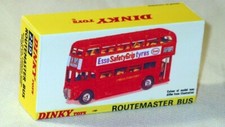 DINKY TOYS  289 ROUTEMASTER BUS  Boite COPIE VIDE
