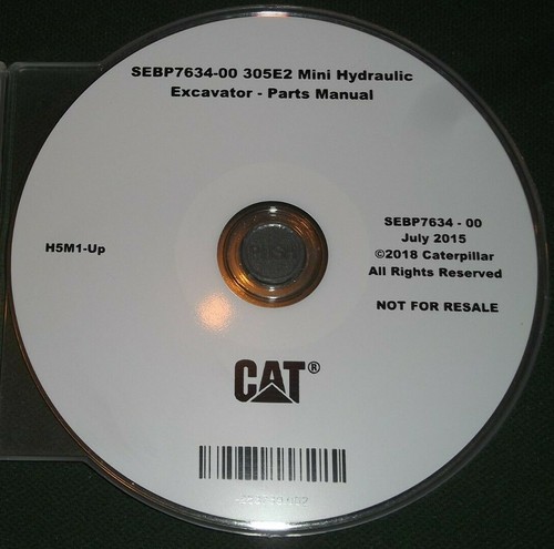 Cat caterpillar 305e2 - cat, manuel