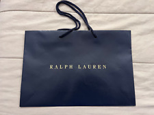 RALPH LAUREN Sac de Papier - 40 x 27 X 15 CM - Couleur bleue foncé d'origine RL