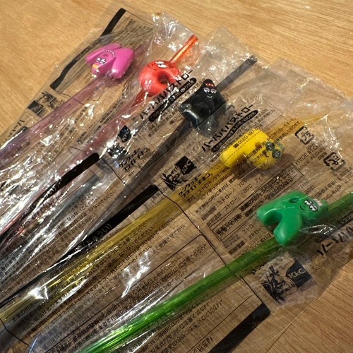 Kfc barbapapa rare straw set - set, 5